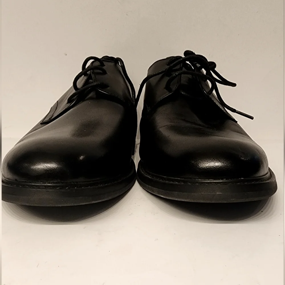 EXPRESS Men's Black Lace Up Polished Leather Dress Shoes Sz US 11